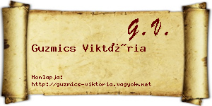 Guzmics Viktória névjegykártya